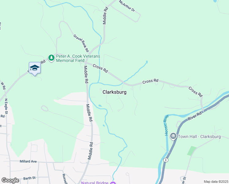 map of restaurants, bars, coffee shops, grocery stores, and more near in Clarksburg