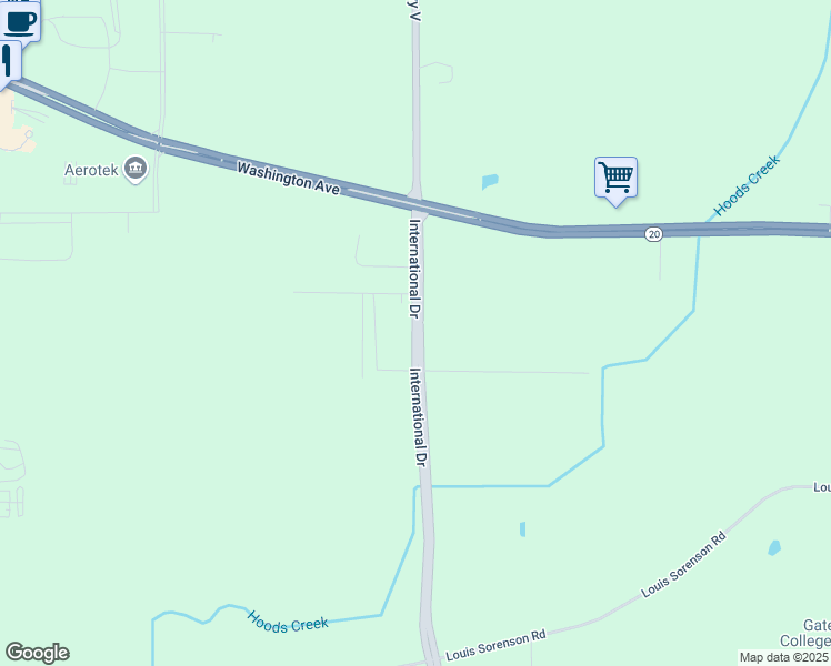 map of restaurants, bars, coffee shops, grocery stores, and more near 1250 International Drive in Mount Pleasant