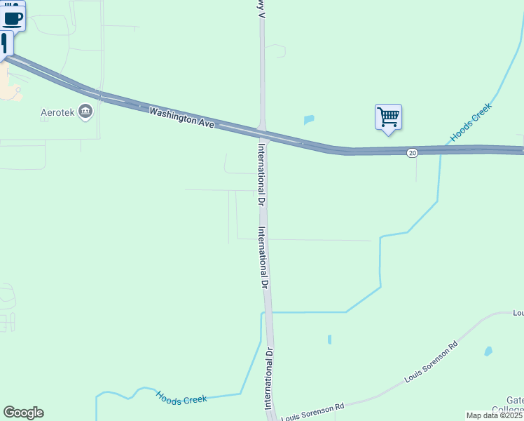 map of restaurants, bars, coffee shops, grocery stores, and more near 1250 International Drive in Mount Pleasant