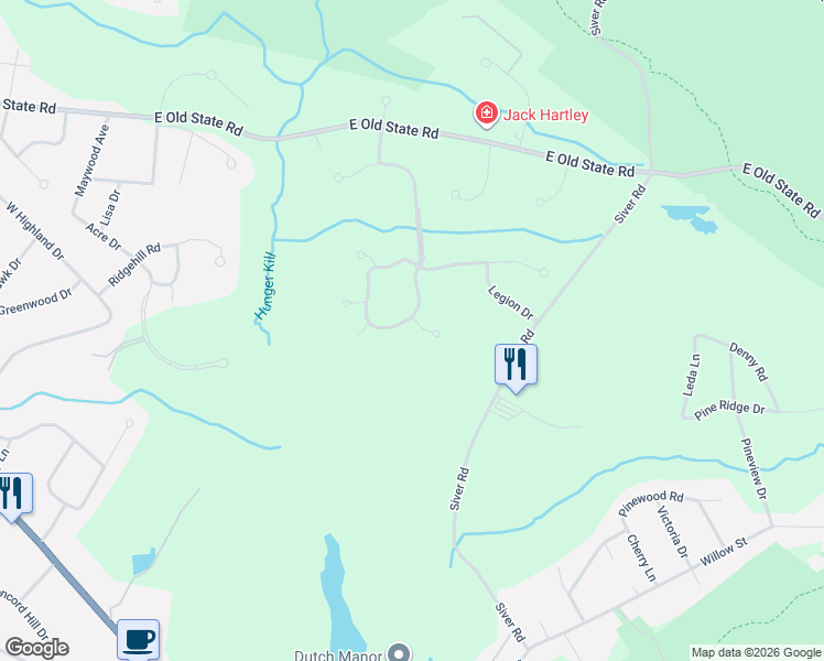 map of restaurants, bars, coffee shops, grocery stores, and more near 7711 Mykolatis Lane in Schenectady