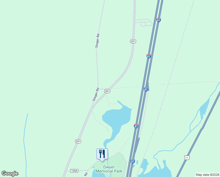 map of restaurants, bars, coffee shops, grocery stores, and more near 6401 New York 281 in Preble