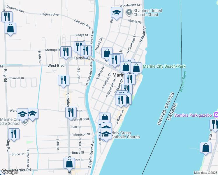 226 South Elizabeth Street, Marine City MI Walk Score