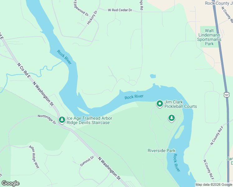 map of restaurants, bars, coffee shops, grocery stores, and more near 2201 North Crystal Springs Road in Janesville