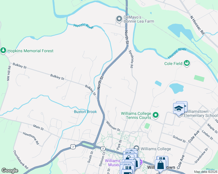 map of restaurants, bars, coffee shops, grocery stores, and more near 67 Jamieson Heights in Williamstown
