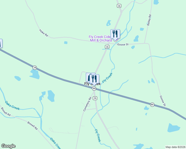 map of restaurants, bars, coffee shops, grocery stores, and more near 123 Schoolhouse Rd in Otsego