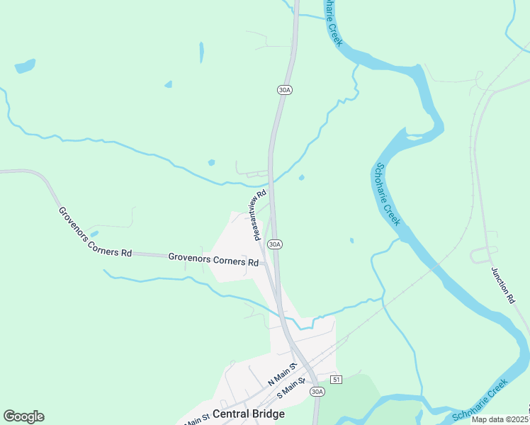 map of restaurants, bars, coffee shops, grocery stores, and more near 128 Pleasantview Road in Central Bridge