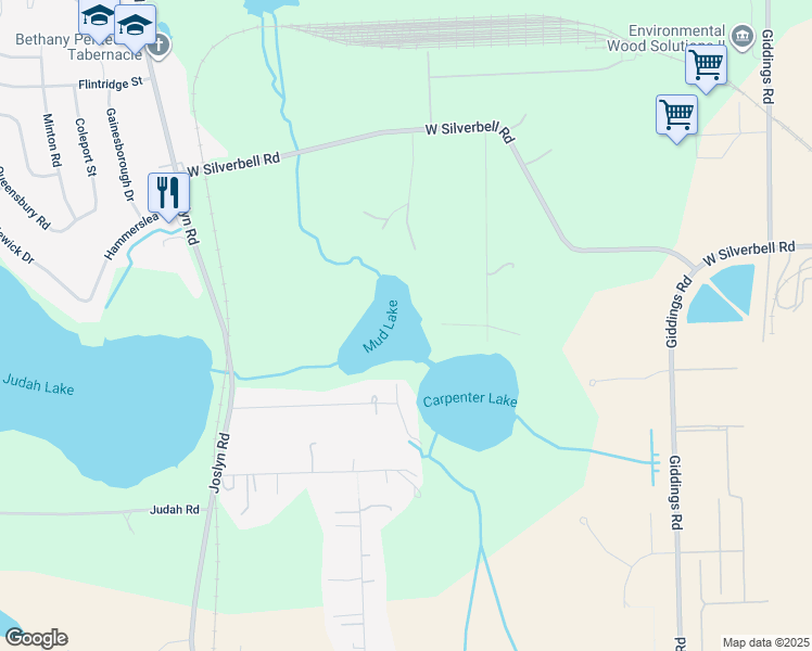 map of restaurants, bars, coffee shops, grocery stores, and more near in Orion Township