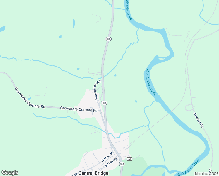 map of restaurants, bars, coffee shops, grocery stores, and more near 128 Pleasantview Road in Central Bridge