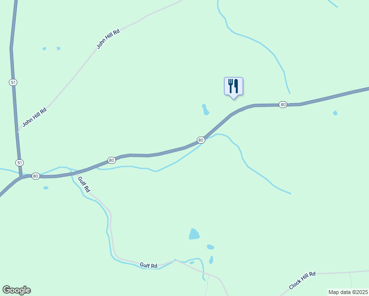 map of restaurants, bars, coffee shops, grocery stores, and more near Highway 80 in Burlington Flats