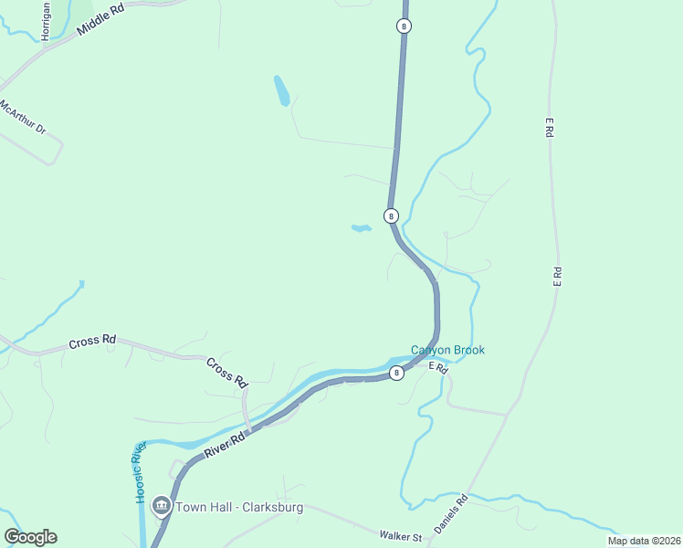 map of restaurants, bars, coffee shops, grocery stores, and more near 641 River Road in Clarksburg
