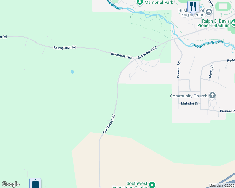 map of restaurants, bars, coffee shops, grocery stores, and more near 5877-5933 Southwest Road in Platteville