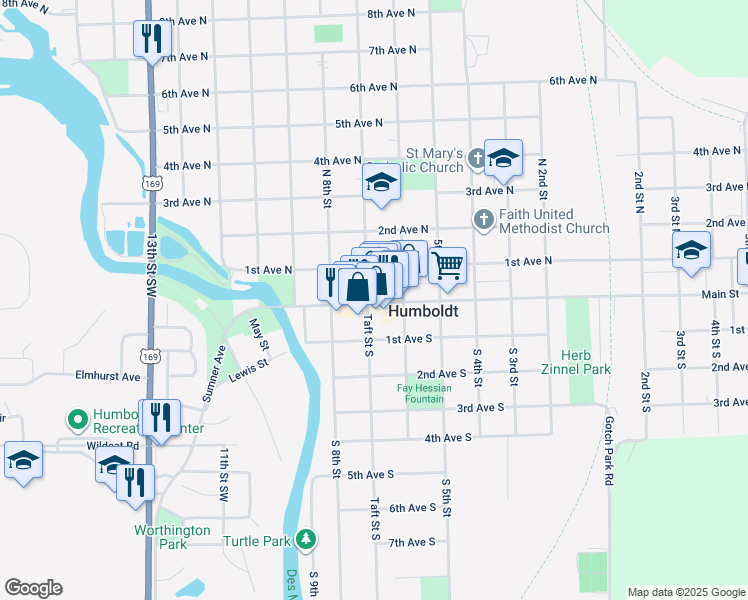 627 Sumner Avenue, Humboldt IA Walk Score