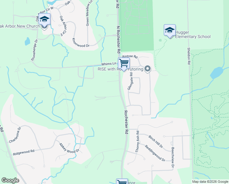 map of restaurants, bars, coffee shops, grocery stores, and more near 86 Flumerfelt Lane in Rochester