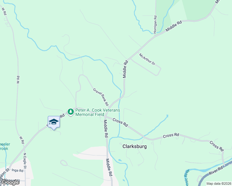 map of restaurants, bars, coffee shops, grocery stores, and more near 515 Middle Road in Clarksburg