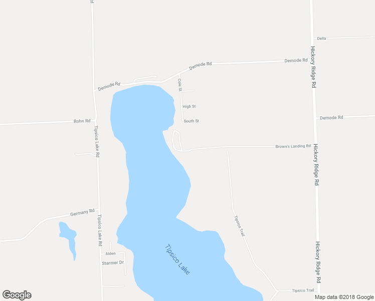 map of restaurants, bars, coffee shops, grocery stores, and more near 8651 Tipsico Trail in Holly