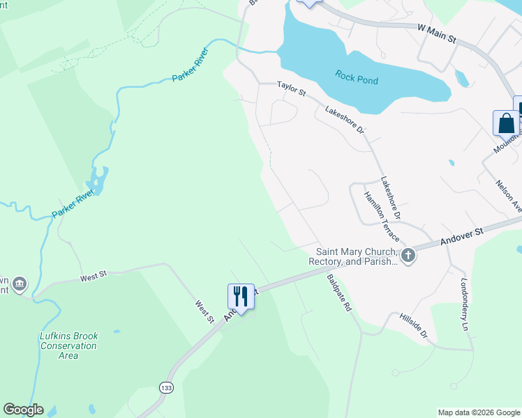 map of restaurants, bars, coffee shops, grocery stores, and more near 1 Heritage Way in Georgetown