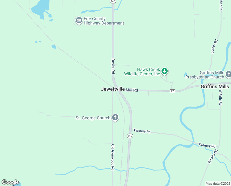 map of restaurants, bars, coffee shops, grocery stores, and more near 16 Old Glenwood Road in West Falls