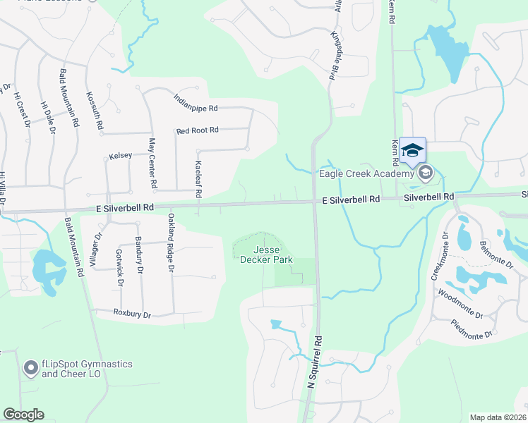 map of restaurants, bars, coffee shops, grocery stores, and more near 1030 East Silverbell Road in Orion charter Township