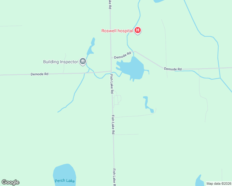 map of restaurants, bars, coffee shops, grocery stores, and more near 8590 Fish Lake Road in Holly