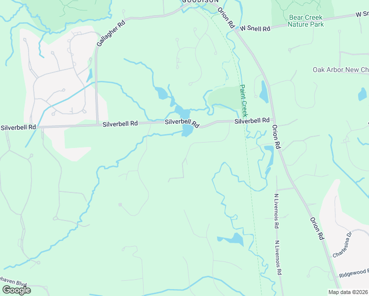 map of restaurants, bars, coffee shops, grocery stores, and more near 1443 Silver Bell Road in Rochester