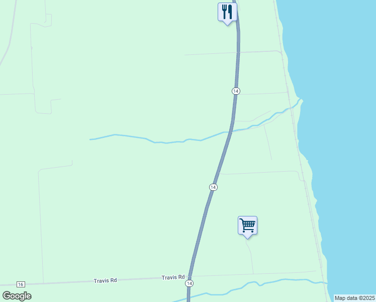 map of restaurants, bars, coffee shops, grocery stores, and more near 846 New York 14 in Penn Yan