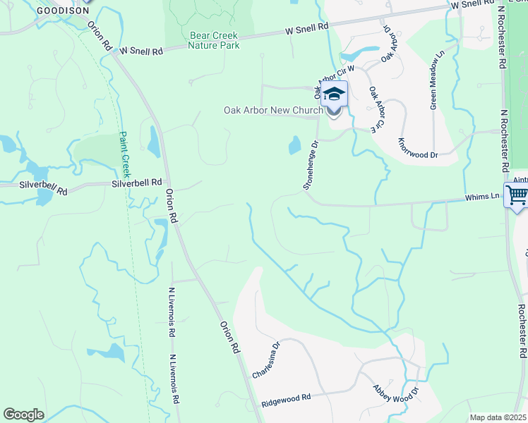 map of restaurants, bars, coffee shops, grocery stores, and more near 5114 Stonehenge Drive in Rochester