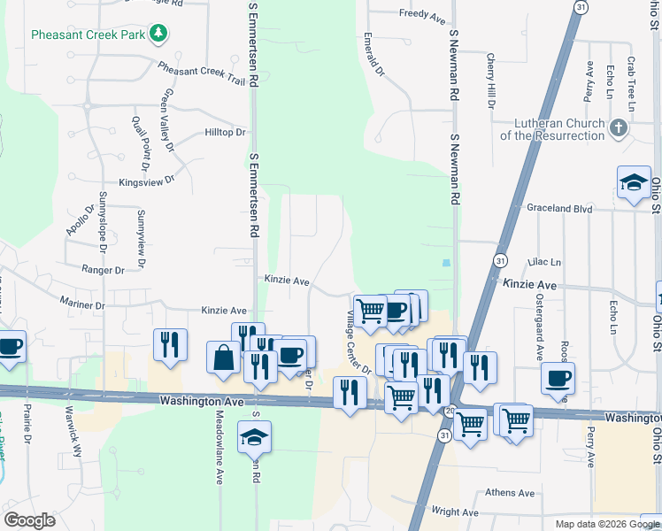 map of restaurants, bars, coffee shops, grocery stores, and more near 710 Hunter Drive in Mount Pleasant