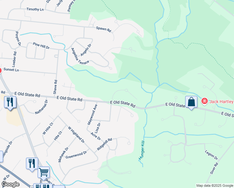map of restaurants, bars, coffee shops, grocery stores, and more near 406 Vincent Drive in Schenectady