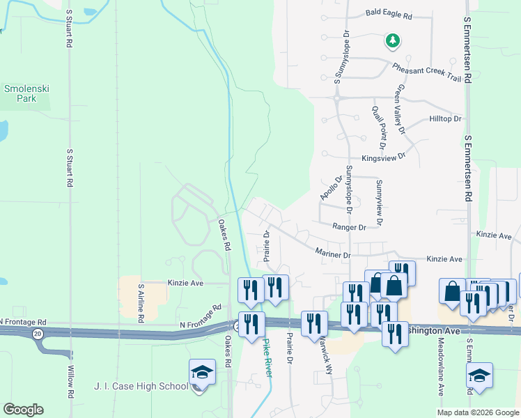 map of restaurants, bars, coffee shops, grocery stores, and more near 7200 Mariner Drive in Mount Pleasant