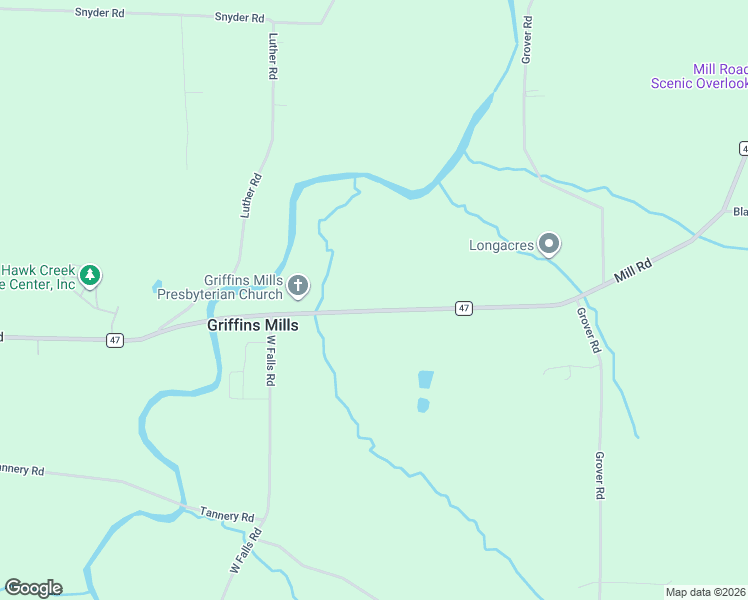 map of restaurants, bars, coffee shops, grocery stores, and more near 1743 Mill Road in West Falls