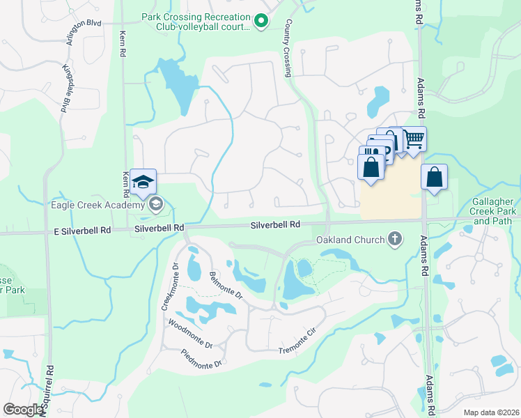 map of restaurants, bars, coffee shops, grocery stores, and more near 4965 Lexington Court in Rochester Hills