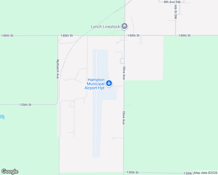 map of restaurants, bars, coffee shops, grocery stores, and more near 1274 Olive Avenue in Hampton