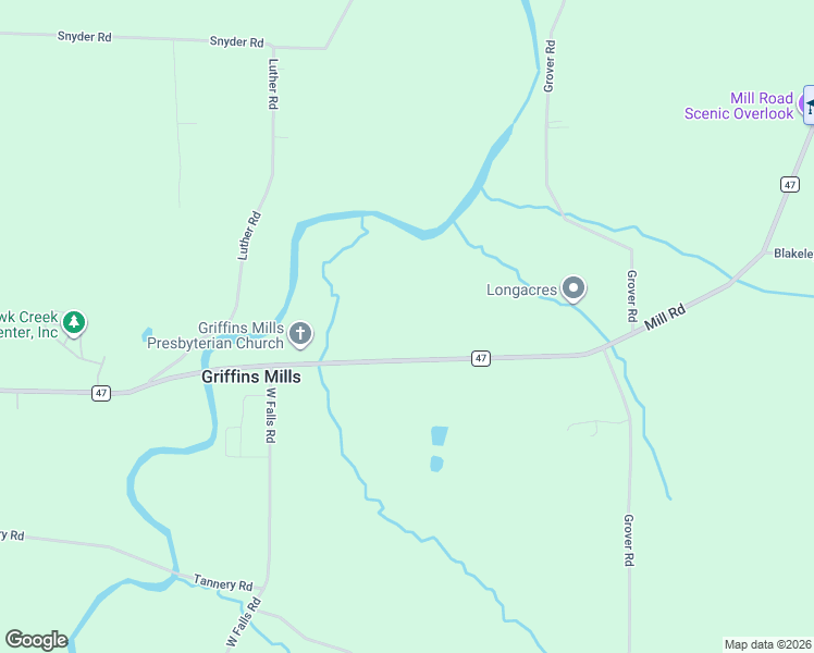 map of restaurants, bars, coffee shops, grocery stores, and more near 1717 Mill Road in East Aurora