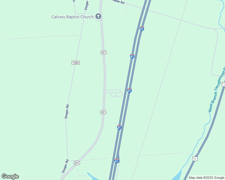 map of restaurants, bars, coffee shops, grocery stores, and more near 6594 New York 281 in Preble