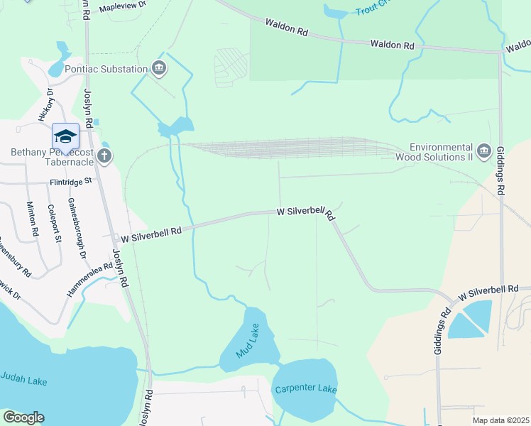 map of restaurants, bars, coffee shops, grocery stores, and more near 1851 West Silver Bell Road in Orion charter Township
