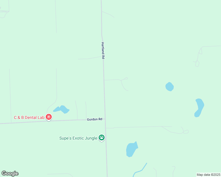 map of restaurants, bars, coffee shops, grocery stores, and more near 8168 Hartland Road in Fenton