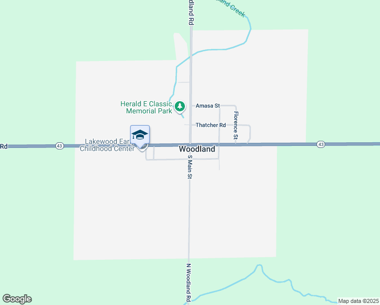 map of restaurants, bars, coffee shops, grocery stores, and more near in Woodland