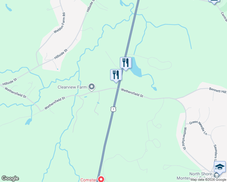 map of restaurants, bars, coffee shops, grocery stores, and more near 480 Newburyport Turnpike in Rowley