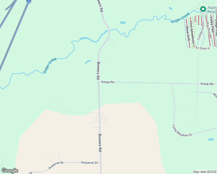 map of restaurants, bars, coffee shops, grocery stores, and more near W2863 Kniep Road in Elkhorn