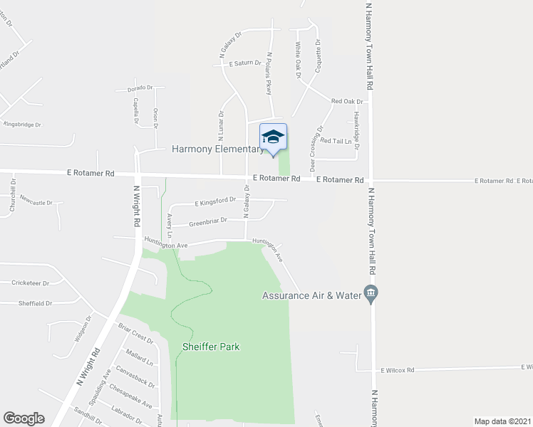 map of restaurants, bars, coffee shops, grocery stores, and more near 4285 Greenbriar Drive in Janesville