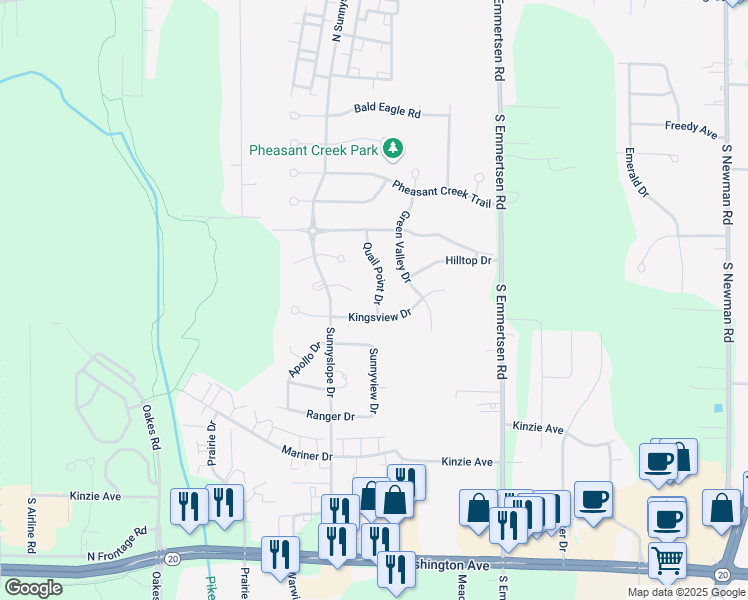 map of restaurants, bars, coffee shops, grocery stores, and more near 456 Quail Point Drive in Mount Pleasant