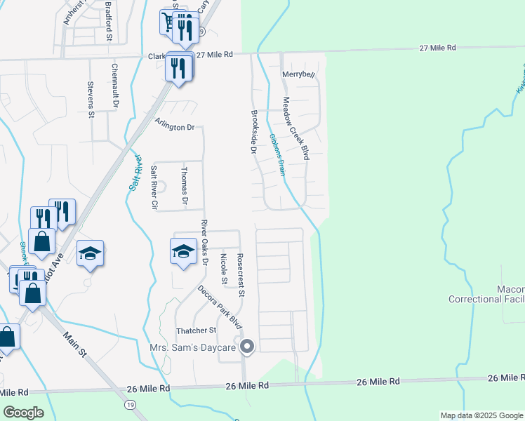 map of restaurants, bars, coffee shops, grocery stores, and more near Primrose Court in New Haven