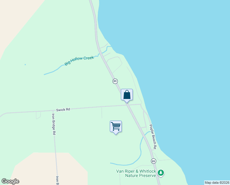 map of restaurants, bars, coffee shops, grocery stores, and more near 6128 New York 89 in Romulus