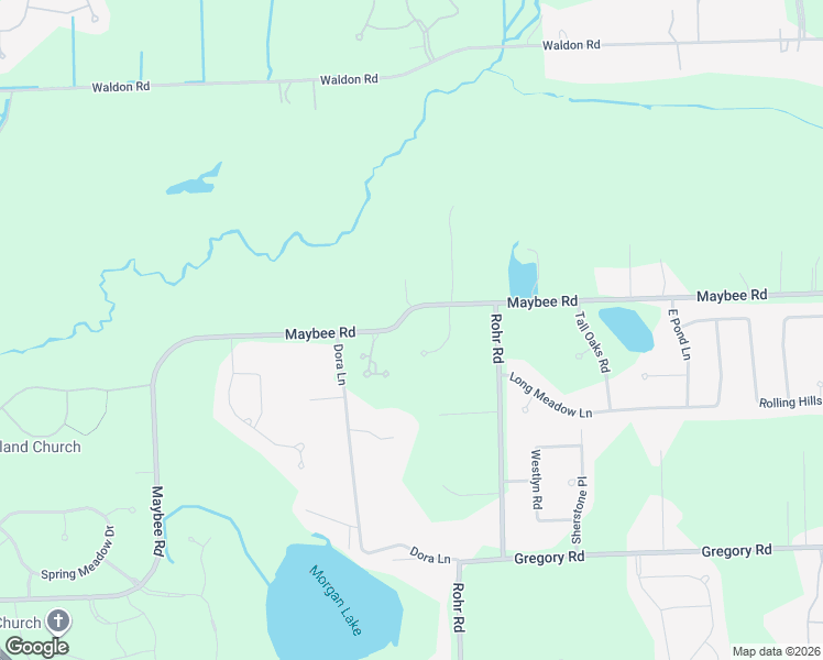 map of restaurants, bars, coffee shops, grocery stores, and more near 3590 Capaldi Circle in Orion charter Township