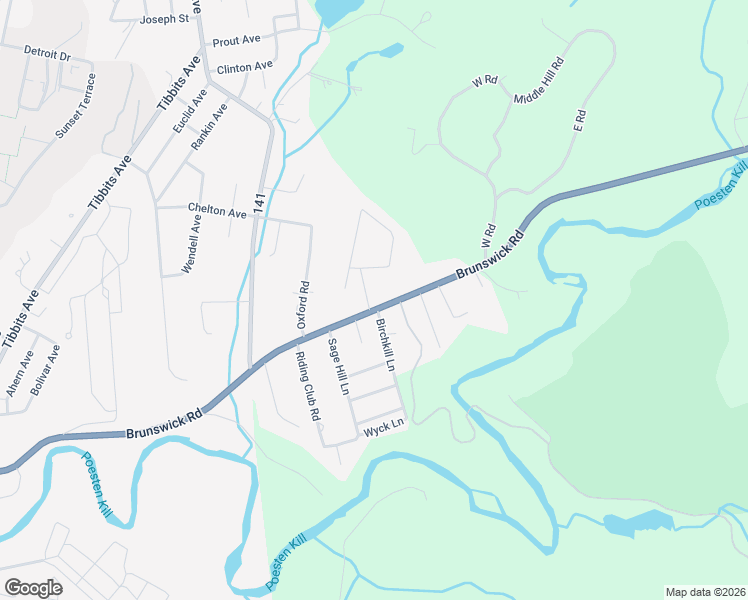 map of restaurants, bars, coffee shops, grocery stores, and more near 130 Brunswick Road in Troy