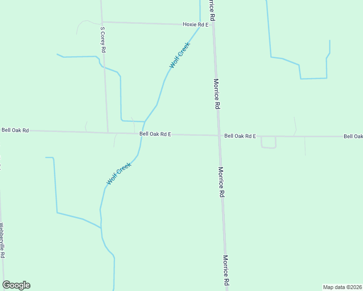 map of restaurants, bars, coffee shops, grocery stores, and more near 4920 Bell Oak Road East in Webberville
