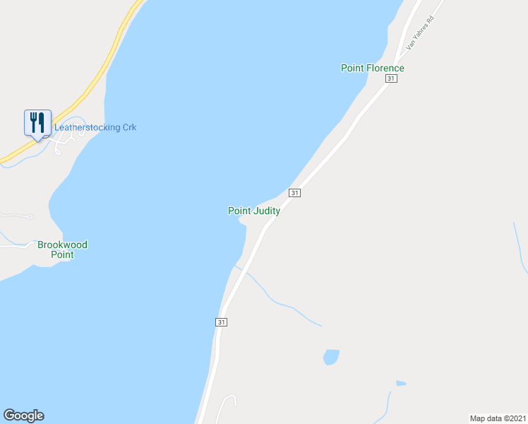 map of restaurants, bars, coffee shops, grocery stores, and more near 523 County Road 31 in Cooperstown