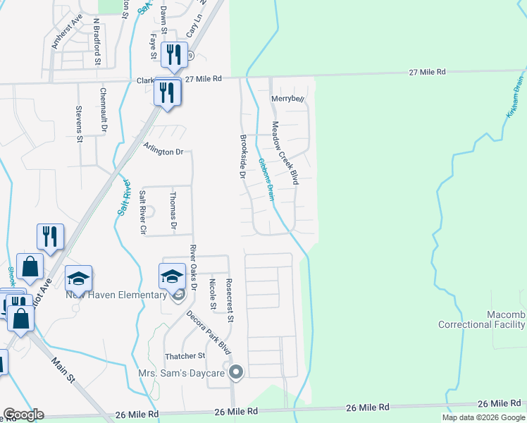 map of restaurants, bars, coffee shops, grocery stores, and more near Cedar Court in New Haven