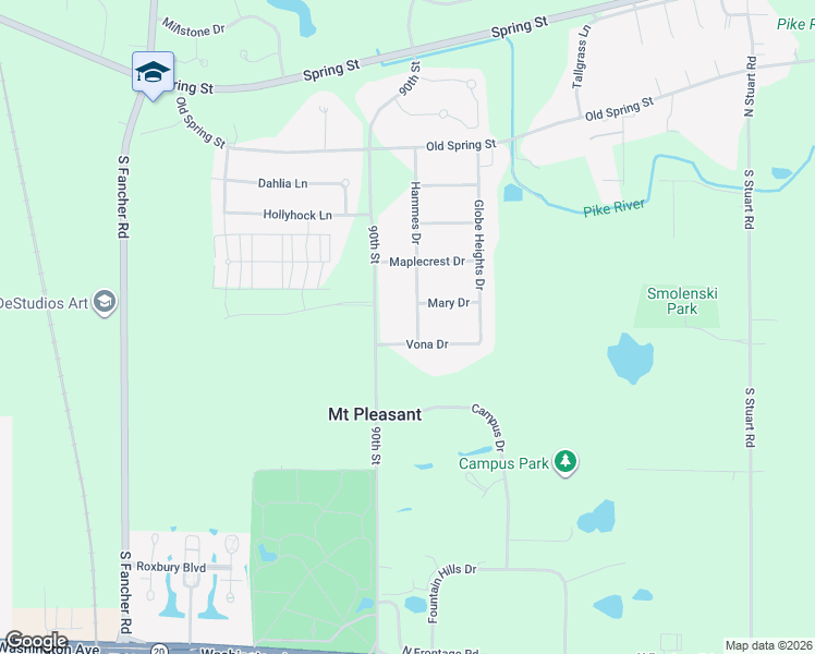 map of restaurants, bars, coffee shops, grocery stores, and more near 230 Hammes Drive in Mount Pleasant