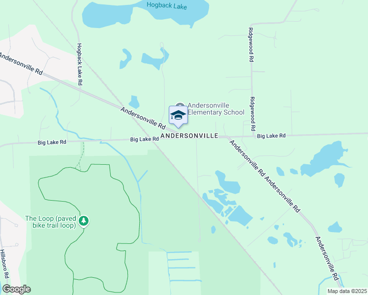 map of restaurants, bars, coffee shops, grocery stores, and more near 10339 Big Lake Road in Springfield Township